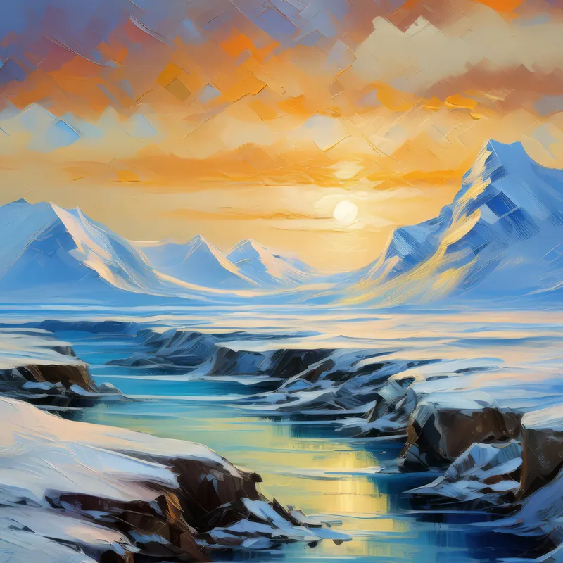 Painting: Echoes of Arctic Silence