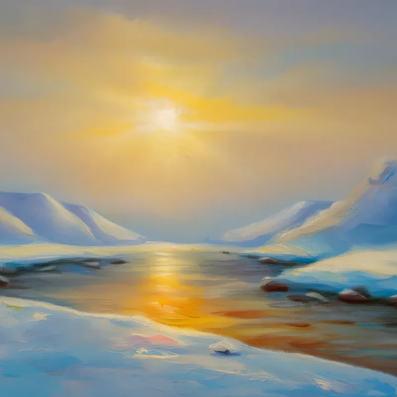 Painting: Echoes of Tundra Silence