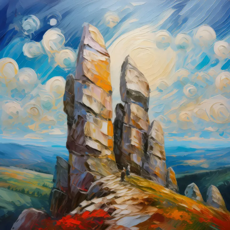Painting: Enchanted Crag Guardians