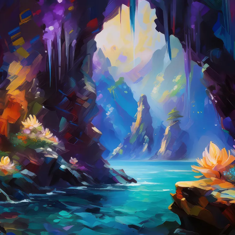 Painting: Enchanting Crag Grotto
