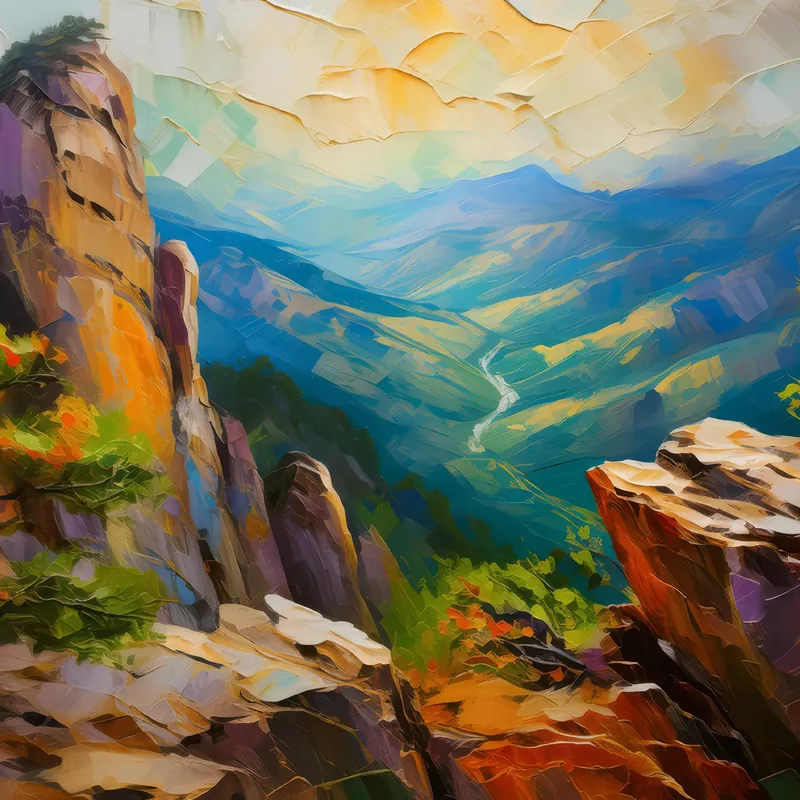 Painting: Enigmatic Etchings on Ancient Crags