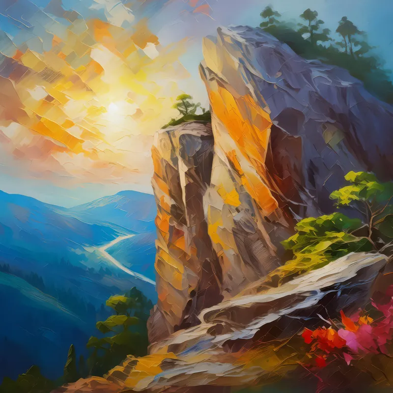 Painting: Ephemeral Engravings on Eternal Crag