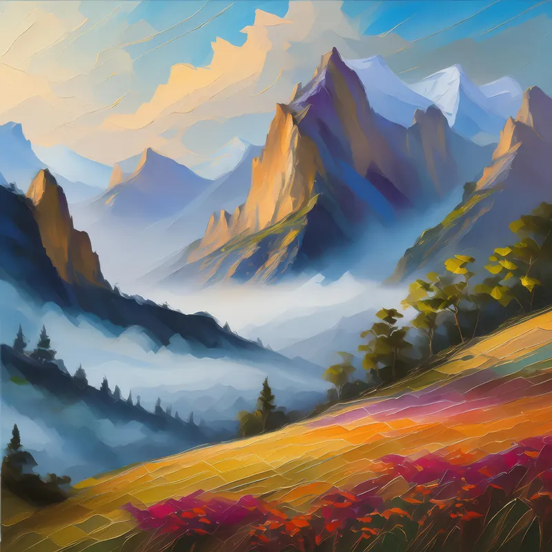 Painting: Ethereal Crag Enchantment