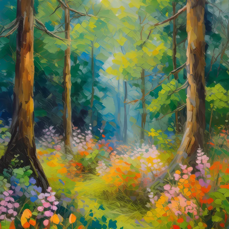 Painting: Flowering Undergrowth Tease