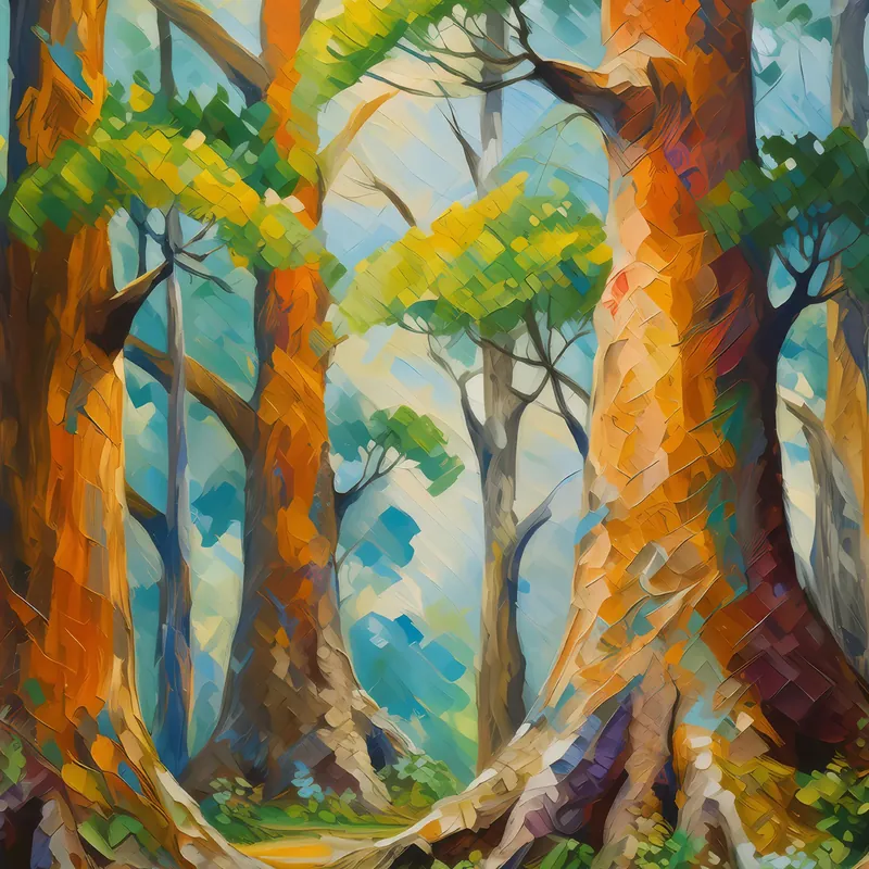 Painting: Forest Ancient Trees