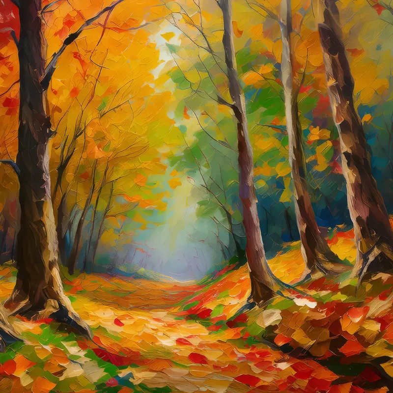Painting: Forest Autumn Walk
