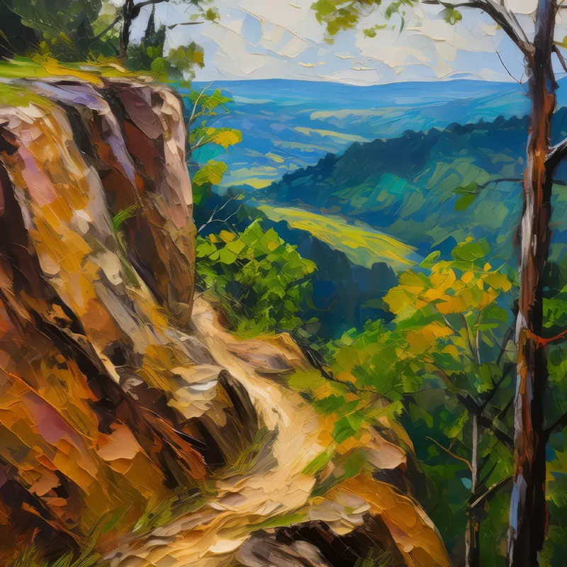 Painting: Forest Trail Bluff