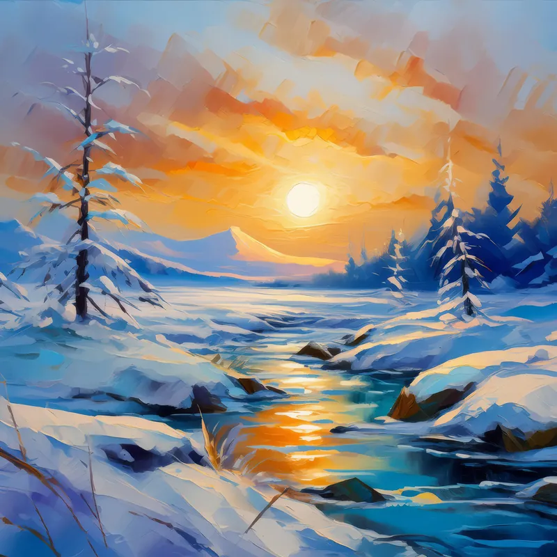 Painting: Frozen Beauty of Boreal