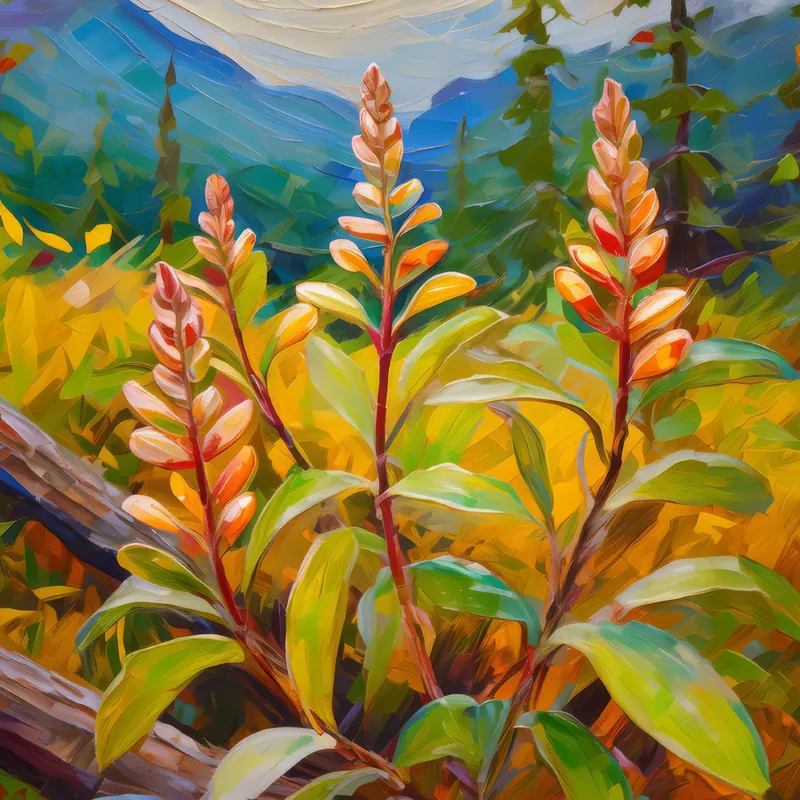 Painting: Frozen Desert Flora