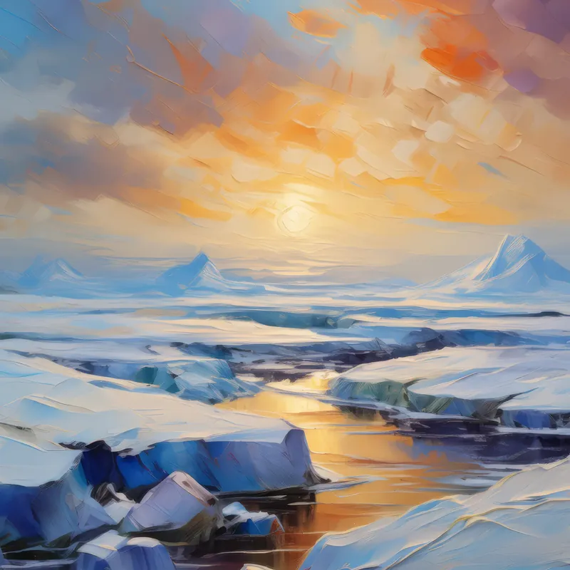 Painting: Frozen Majesty of Tundra