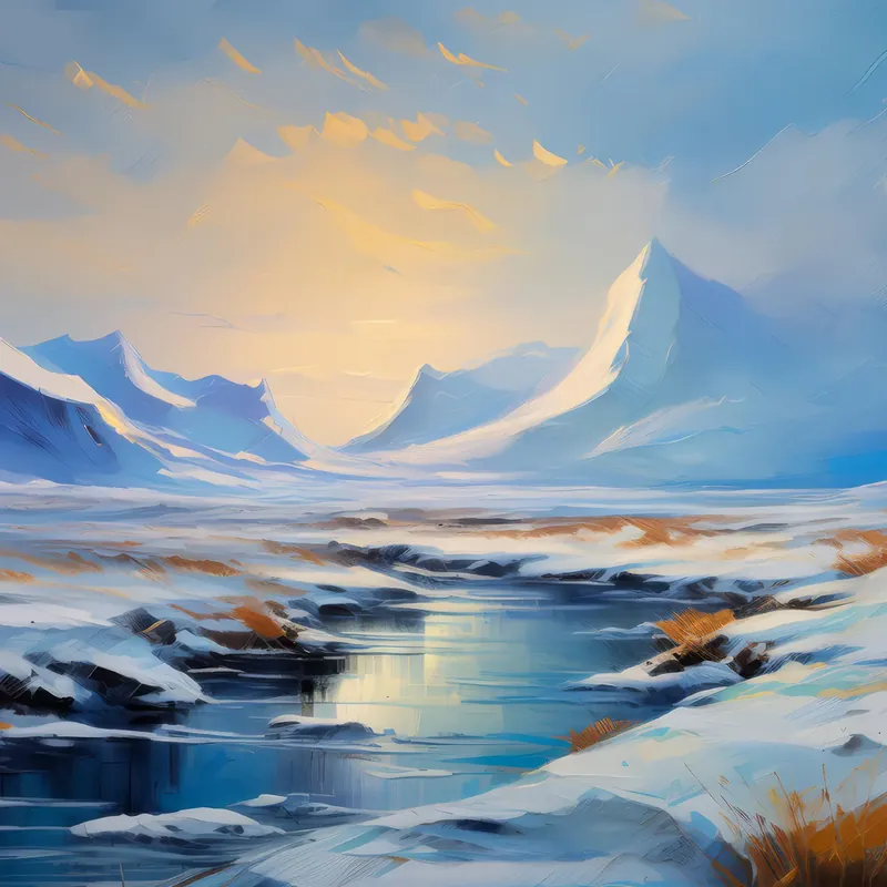 Painting: Frozen Silence of the Tundra
