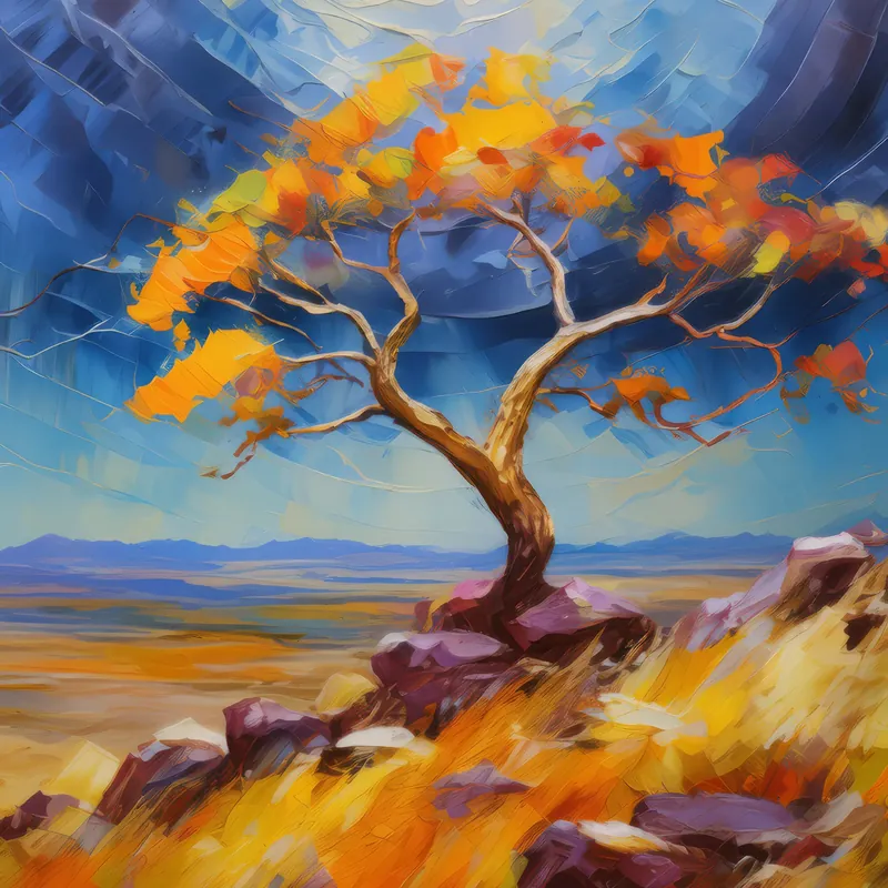 Painting: Fulgurite Formation on Plateau