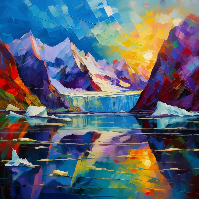 Painting: Glacial Reflection