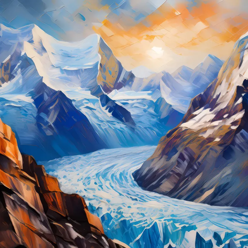 Painting: Glacier Viewpoint