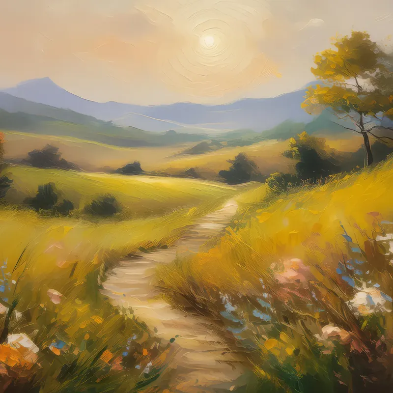 Painting: Grassland Pathway