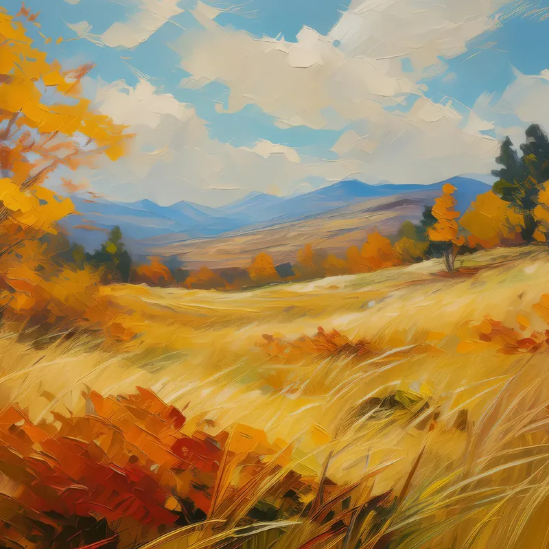 Painting: Grassland in Autumn