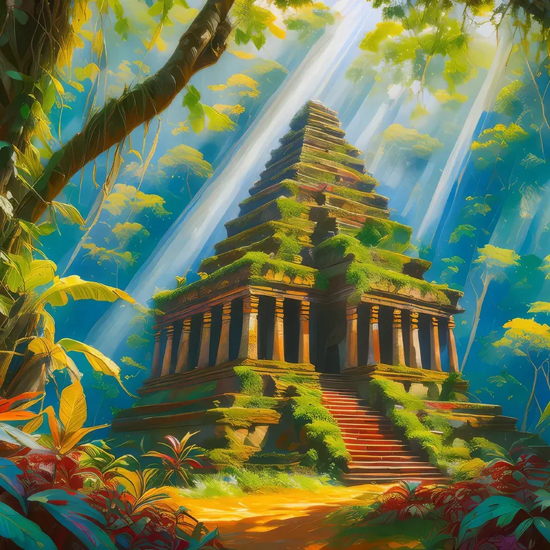 Painting: Hidden Jungle Temple
