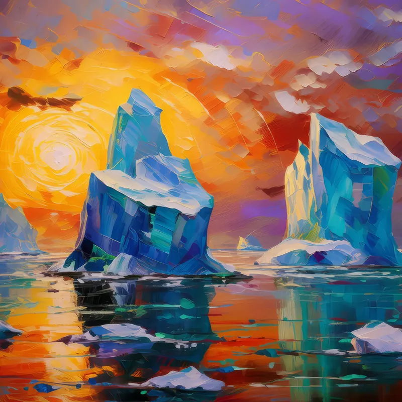 Painting: Iceberg Clusters