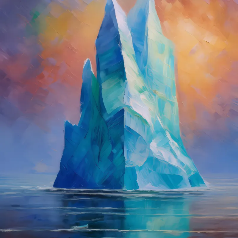 Painting: Iceberg Looming Large