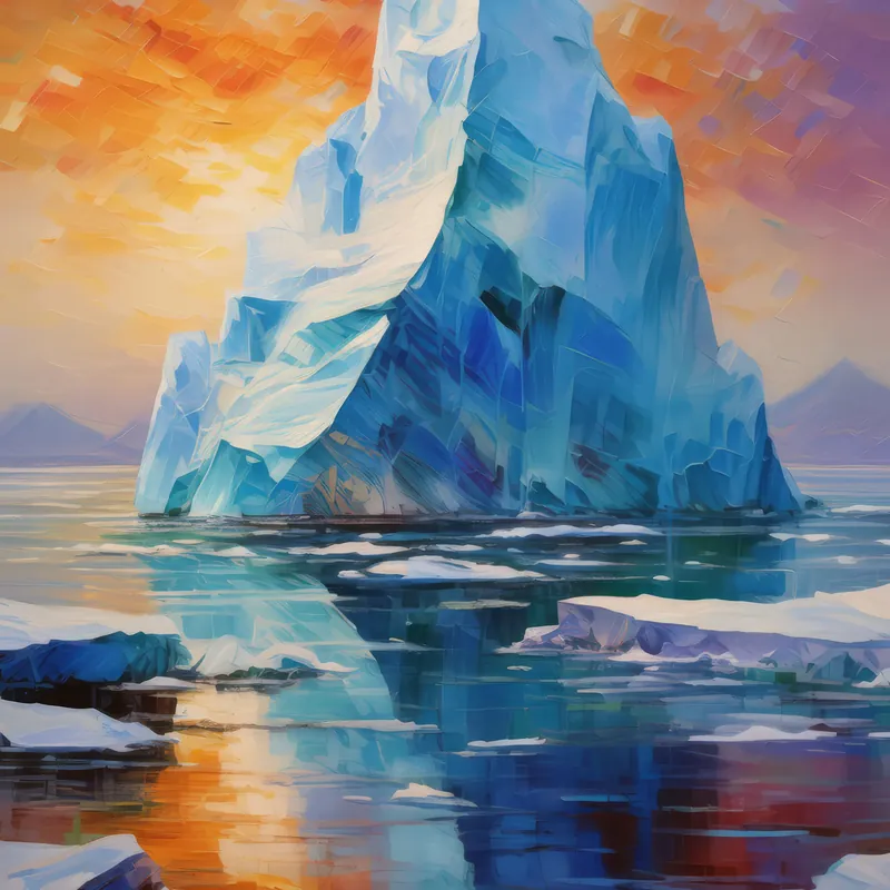Painting: Iceberg and Sea Ice
