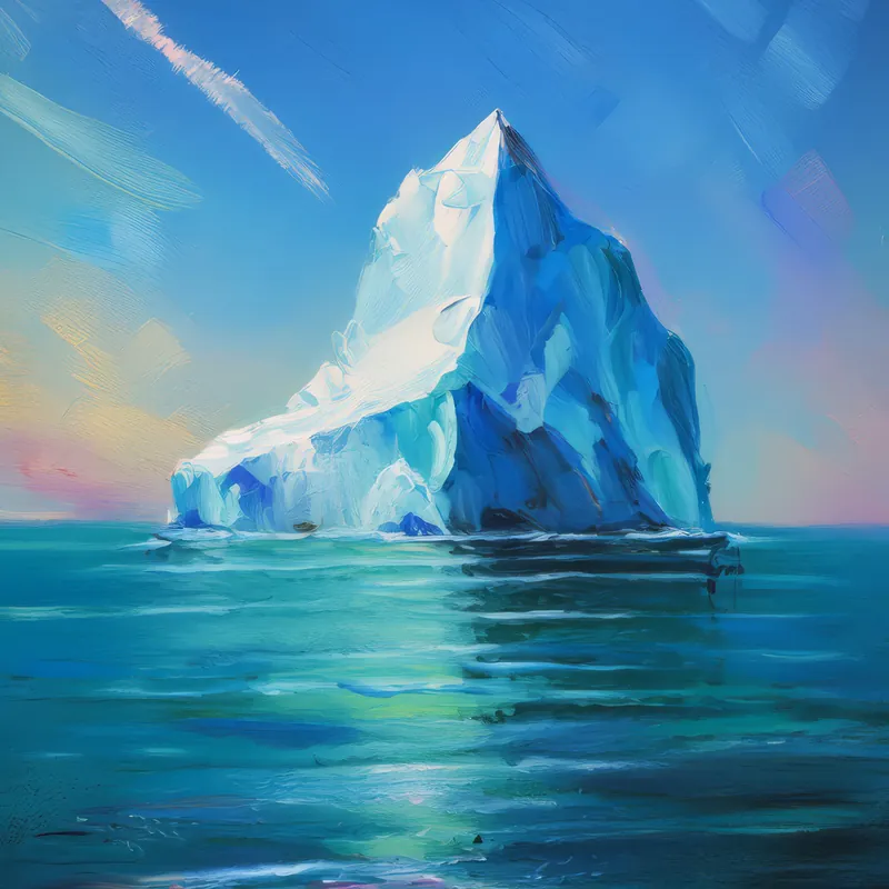Painting: Iceberg in the Ocean