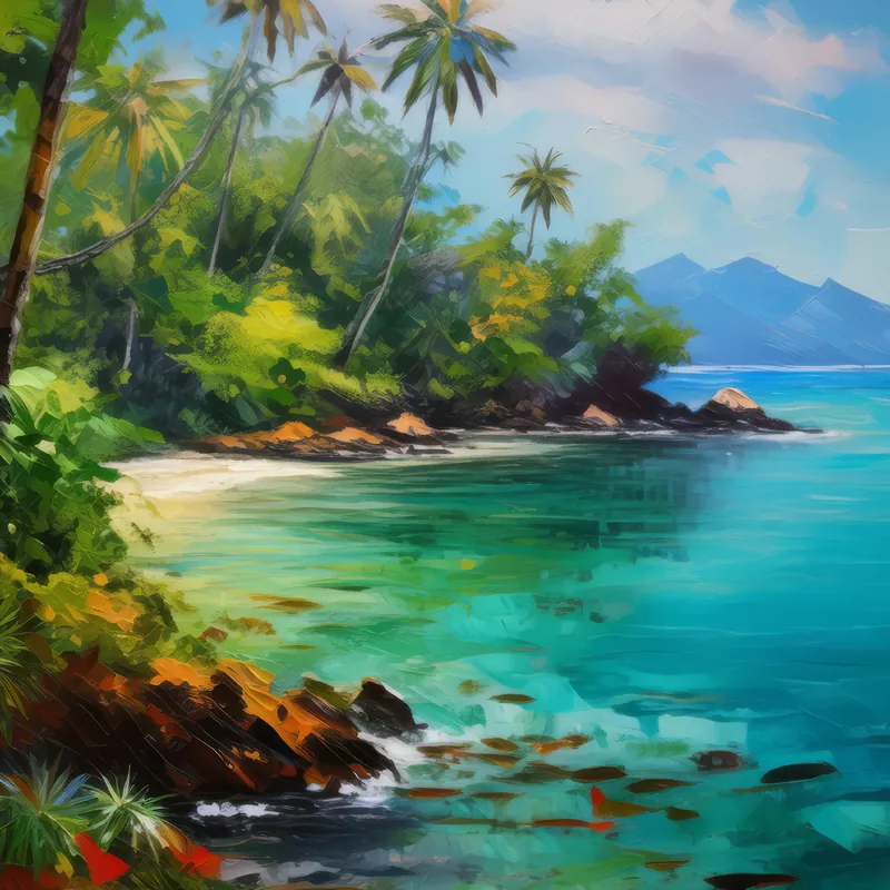 Painting: Island Paradise View