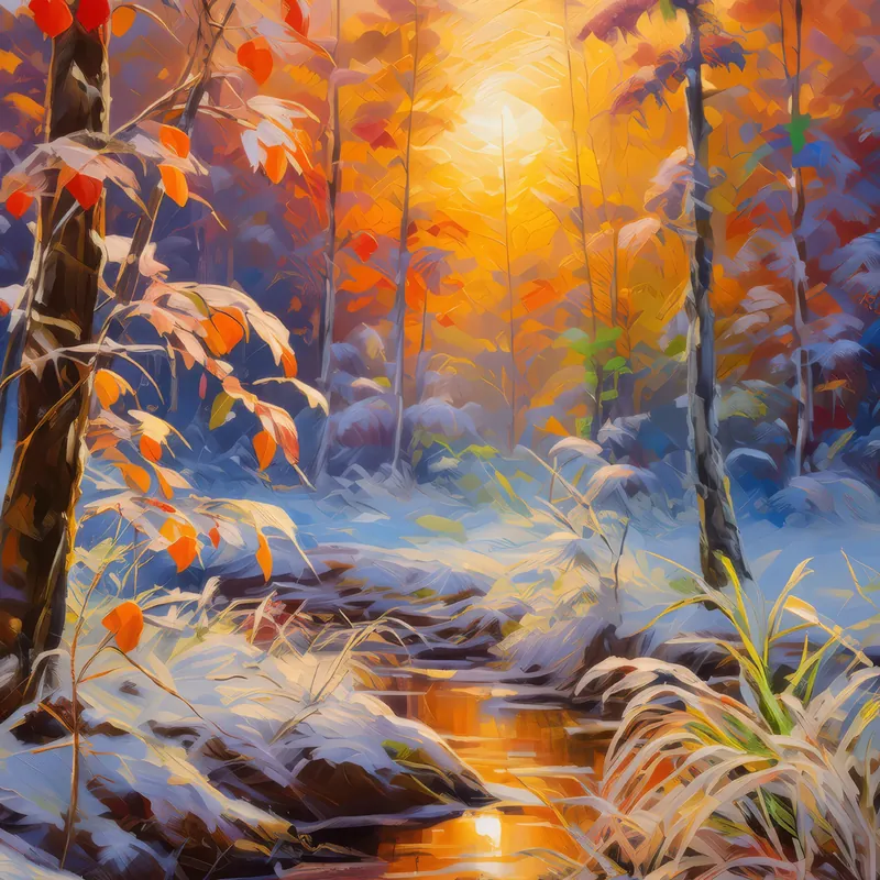 Painting: Jungle Frosts at First Light