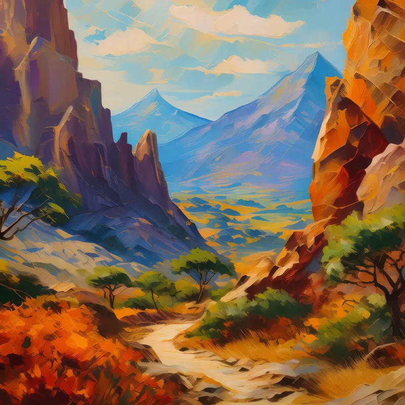 Painting: Jurassic Crag Journey