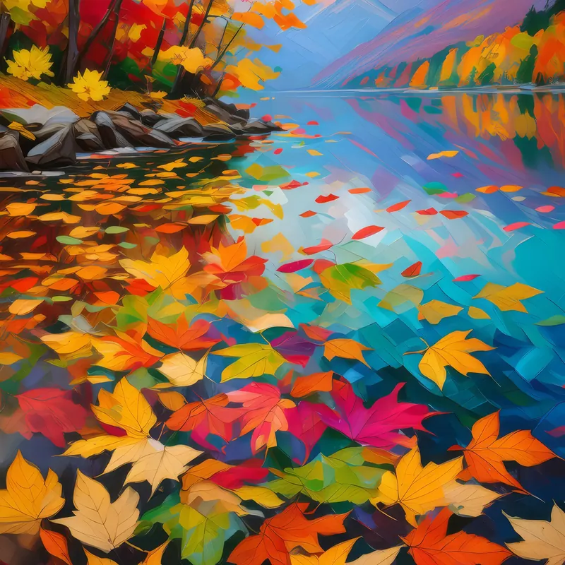 Painting: Lake of Fallen Leaves