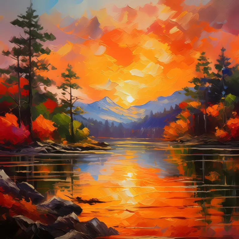 Painting: Lake of Fire