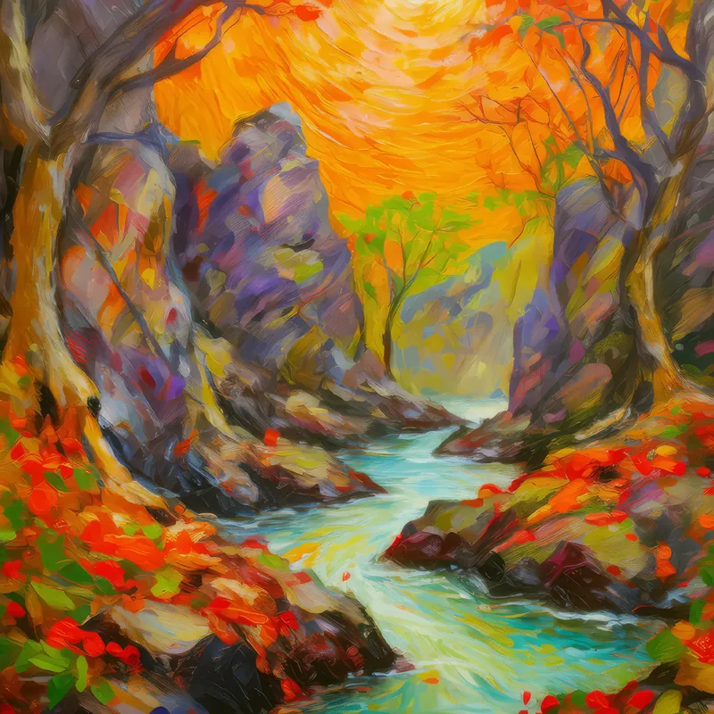 Painting: Lava Cave Grotto