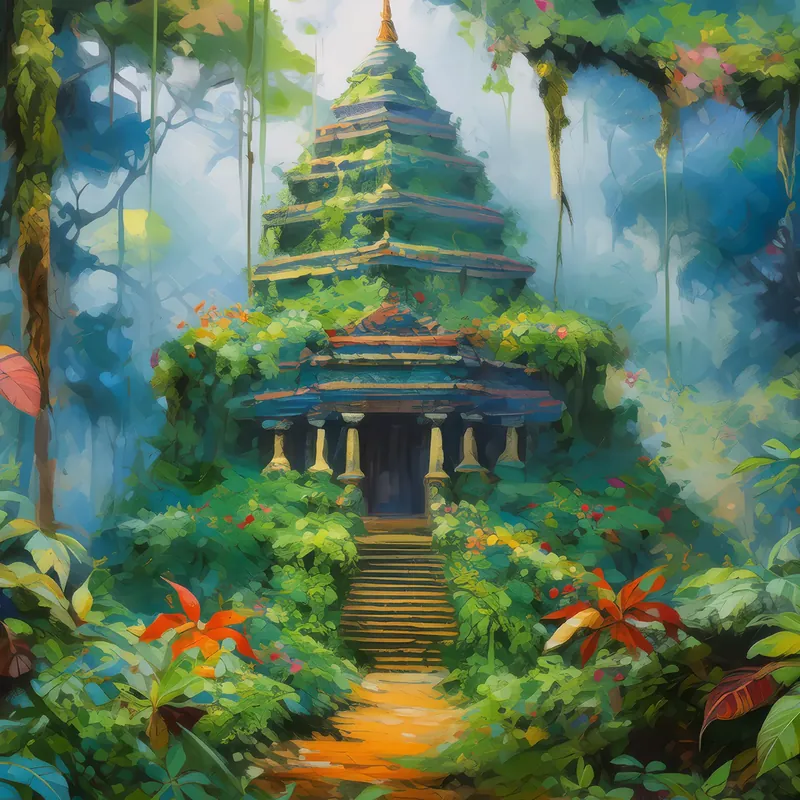 Painting: Lost Jungle Temple