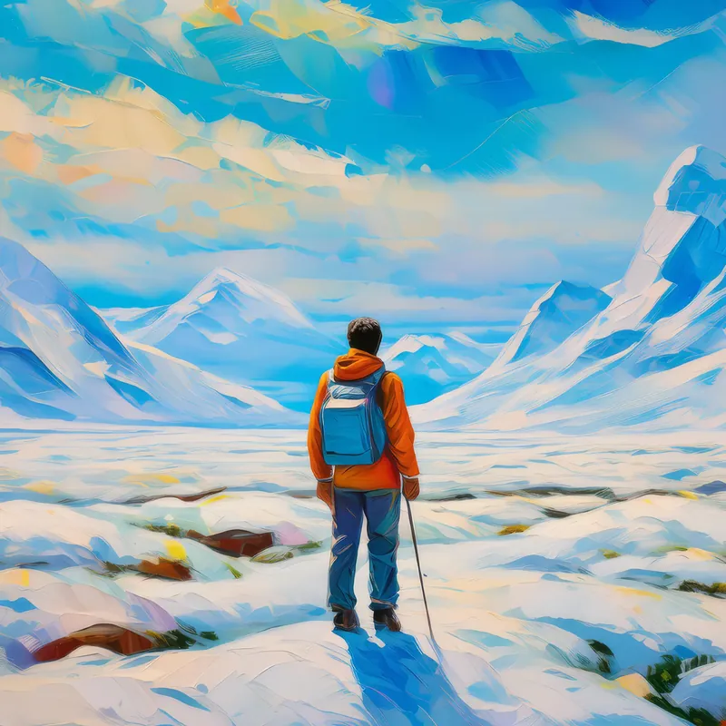 Painting: Lost in Tundra Expanse