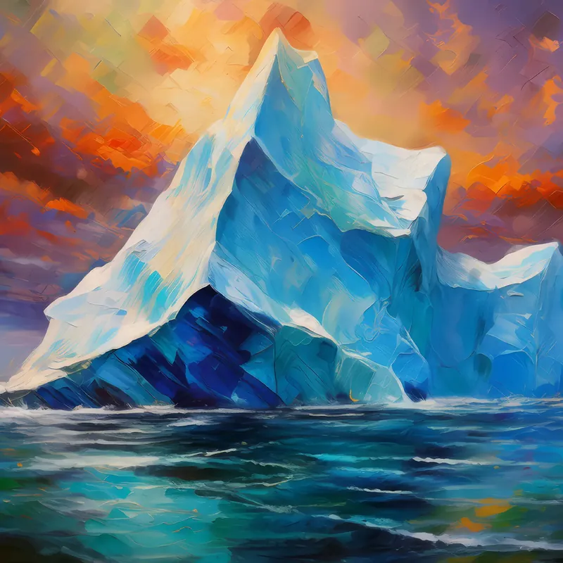 Painting: Majestic Iceberg Drift