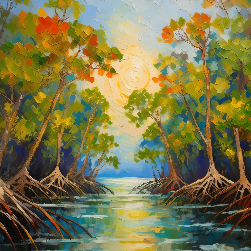 Painting: Mangroves of the Delta