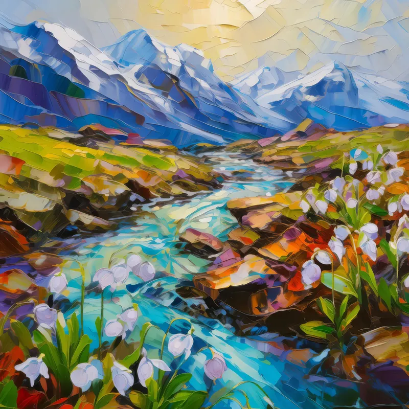 Painting: Melting Ice Patches