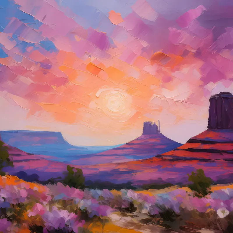 Painting: Mesa at Dawn