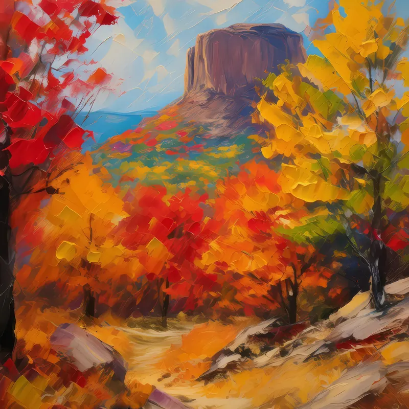 Painting: Mesa with Autumn Colors