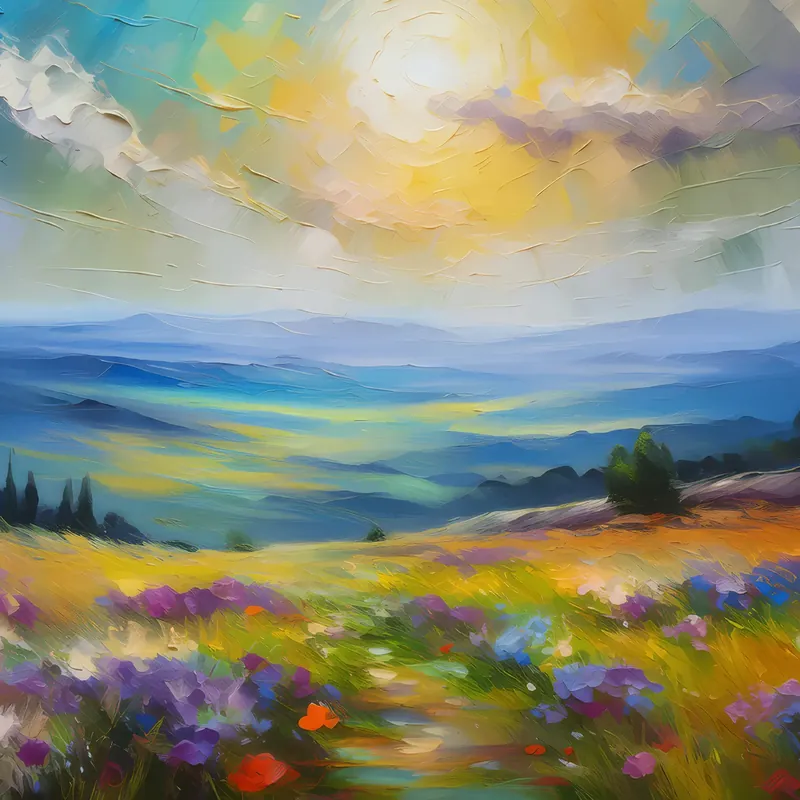 Painting: Mirage on Plateau Horizon
