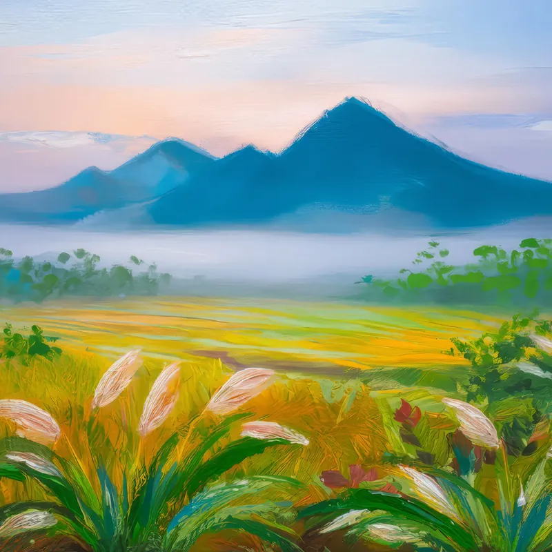 Painting: Misty Steppe Morning