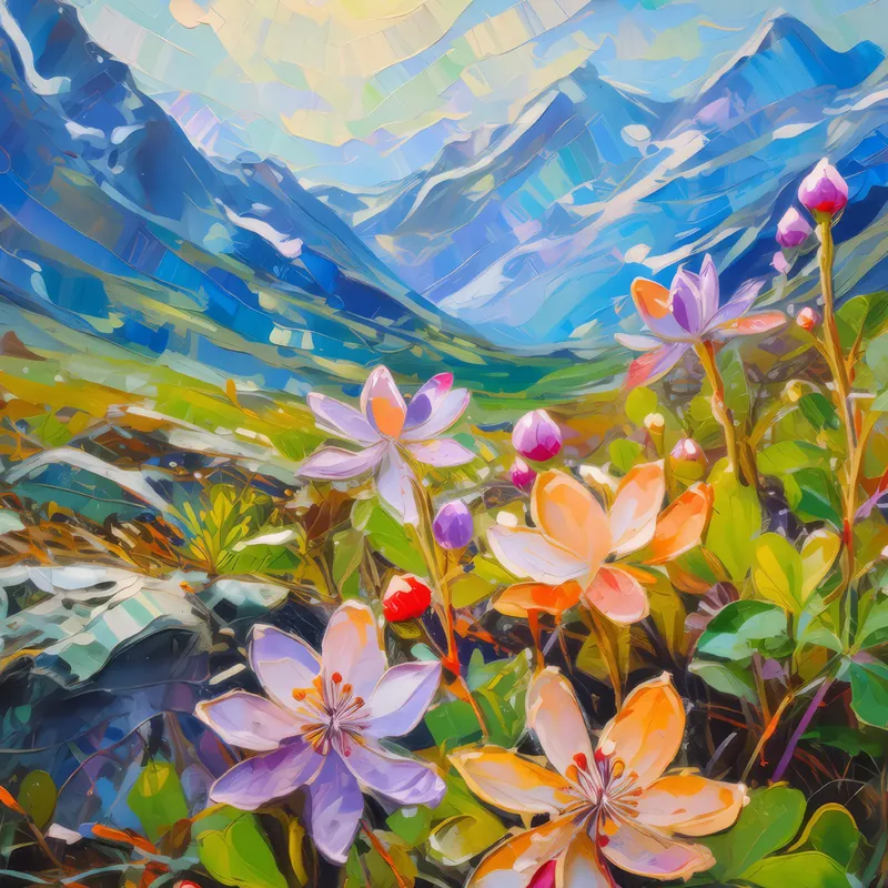 Painting: Morning Dew on Flora