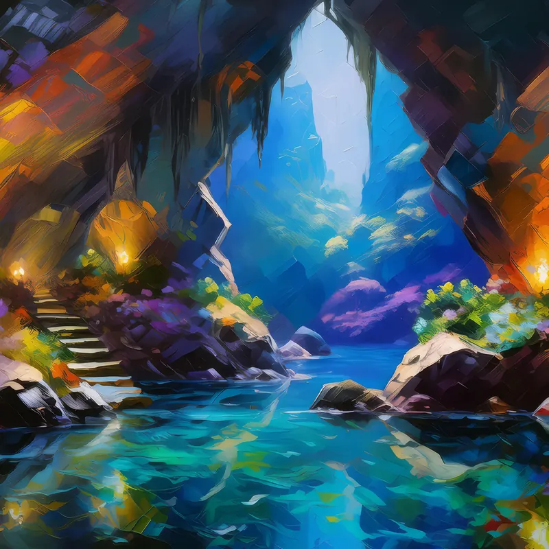 Painting: Mystic Cave Grotto
