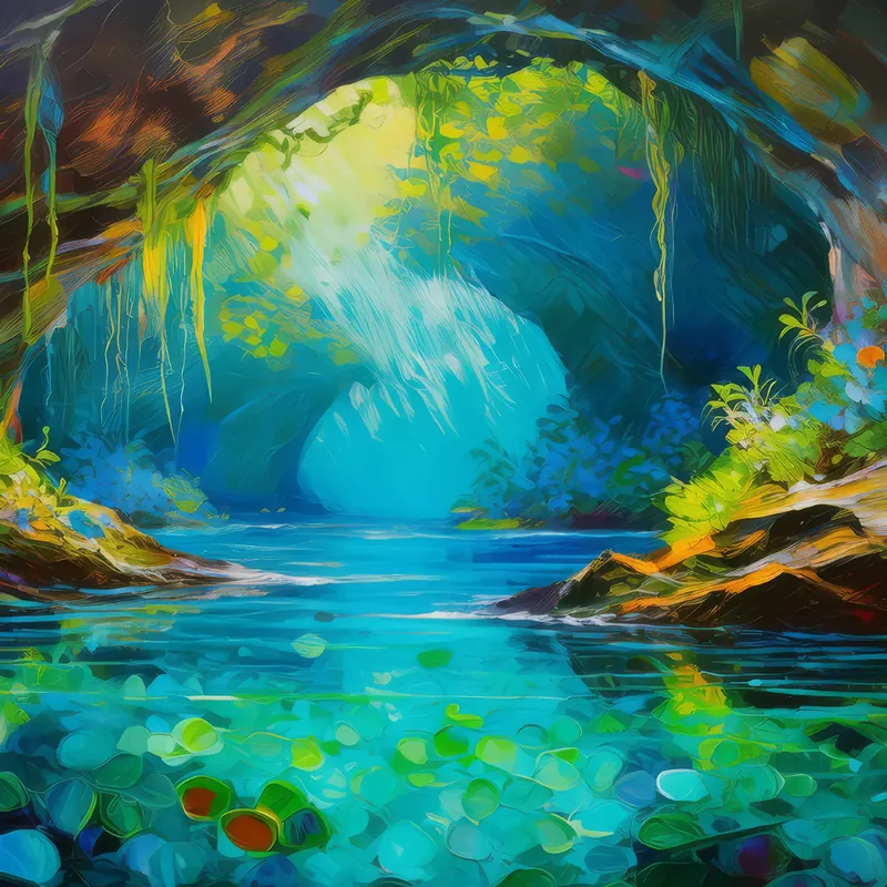 Painting: Mystical Ocean Cave