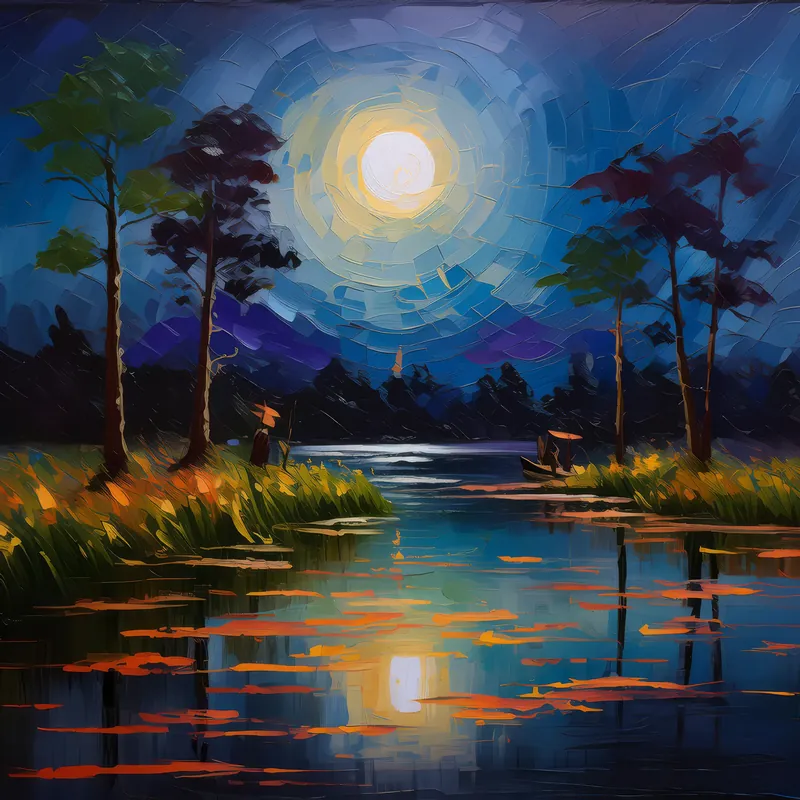 Painting: Nightfall’s Calm at Delta