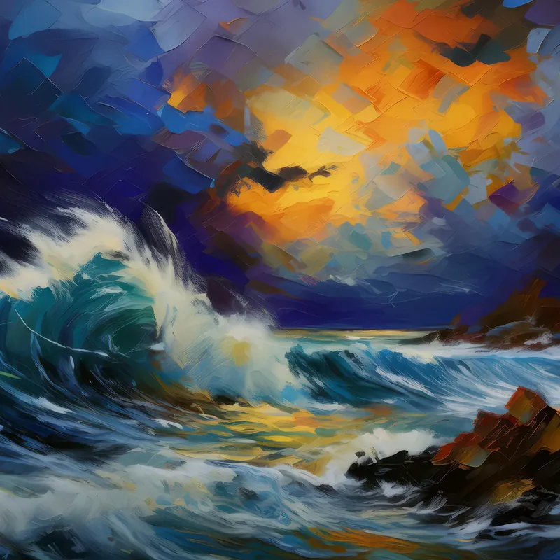 Painting: Ocean Storm Brewing