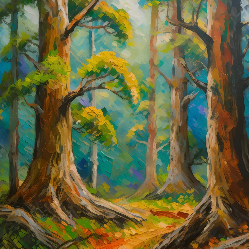 Painting: Old Growth Forest Majesty