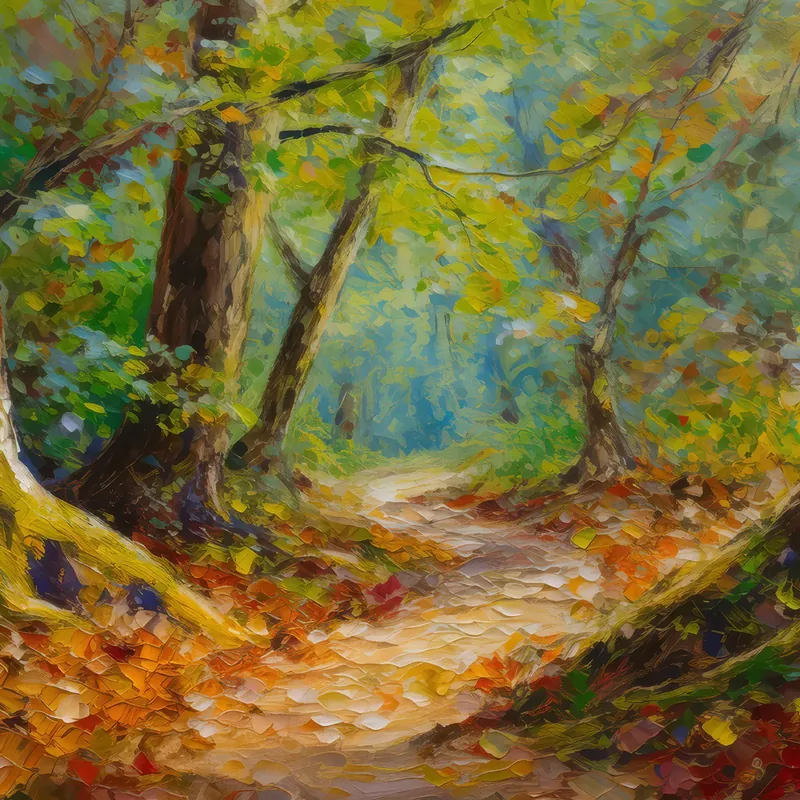 Painting: Old Growth Forest Path