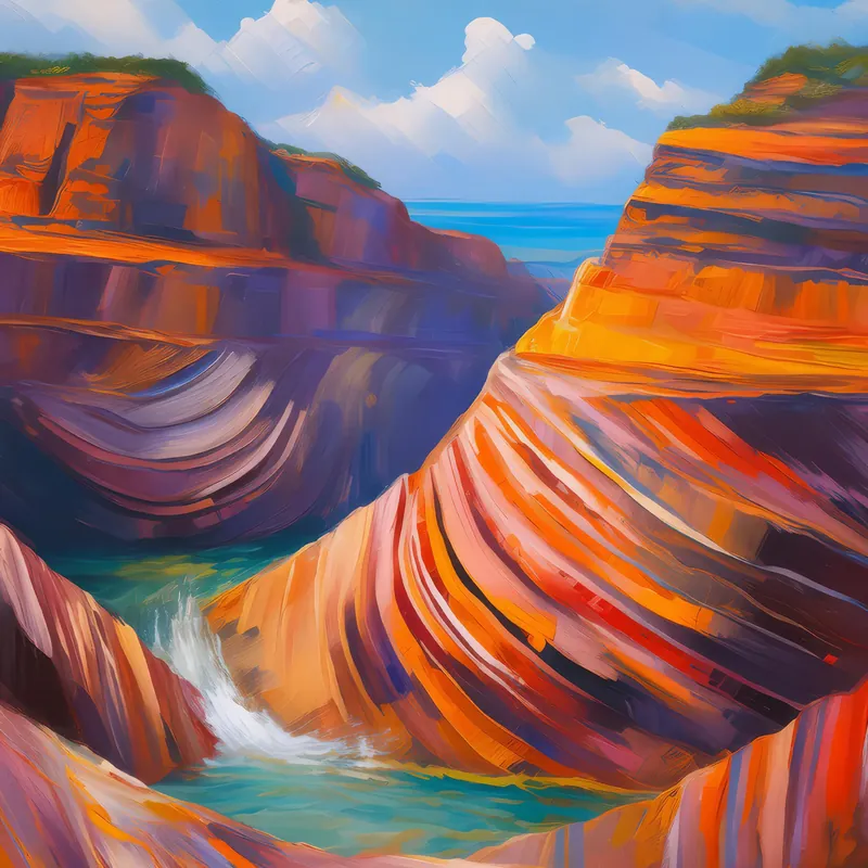 Painting: Plateau Banded Iron Formation