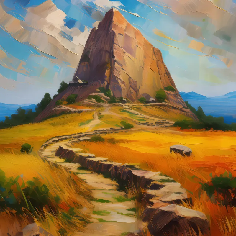 Painting: Plateau Geoglyph Mystery