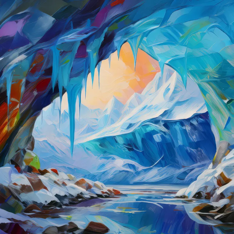 Painting: Plateau Ice Cave